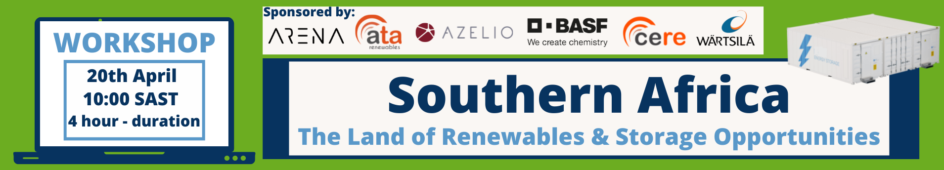 Online Workshop – Southern Africa: The Land of Renewables & Storage Opportunities