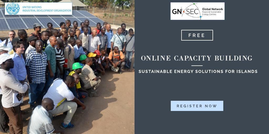 Registrar agora! Workshop virtual Train the Trainer do "Programa de Capacitação Online em Soluções de Energia Sustentável para Ilhas"